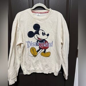 Disney Cream Mickey Mouse Crewneck Sweater
